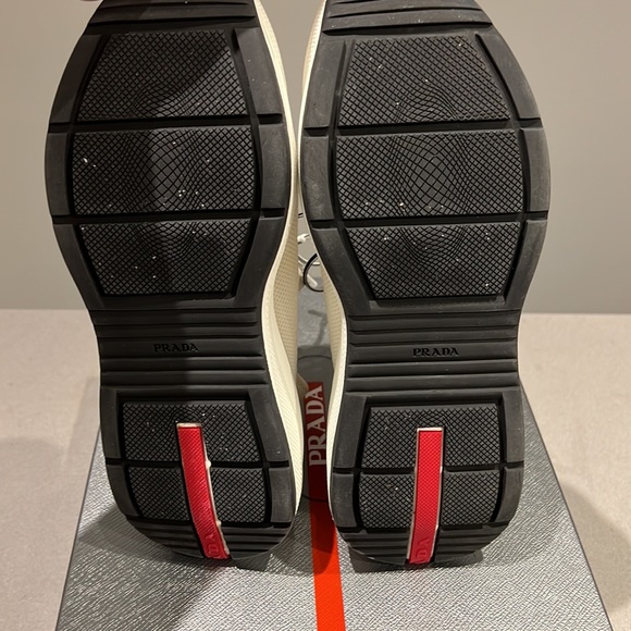 Prada Knit Lace Up Trainer Sneakers - Picture 7 of 7